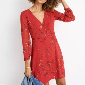 NWOT Madewell Hazelwood Wrap-Front Mini Dress